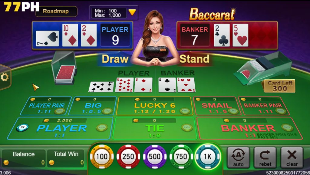 Concept of Baccarat Card Positions